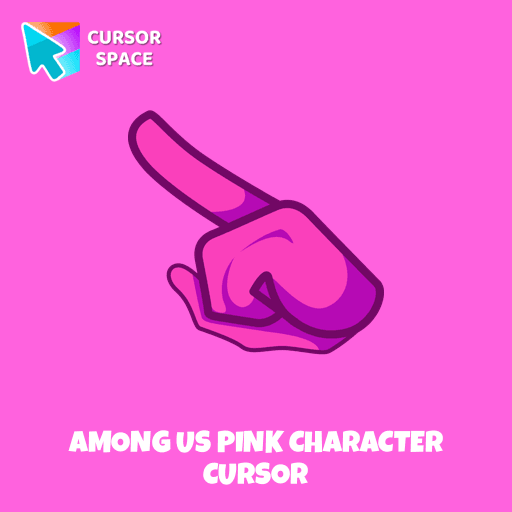 Among Us Pink Character cursor